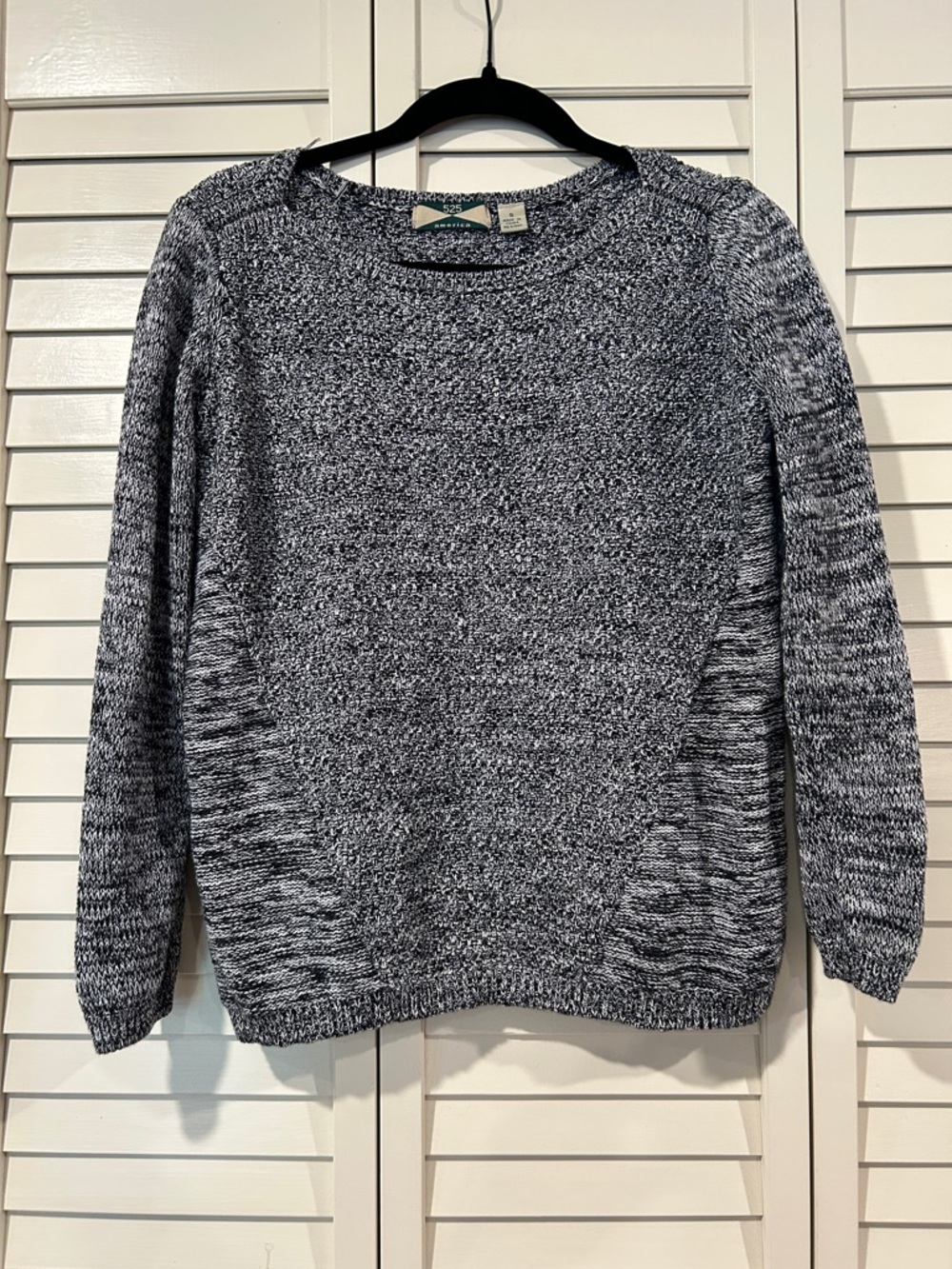 525 America Grey Knit Crewneck Sweater Size S